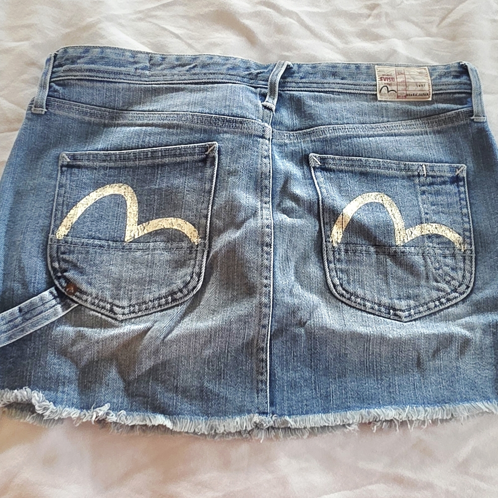 Women’s Denim Mini Skirt - Light Blue